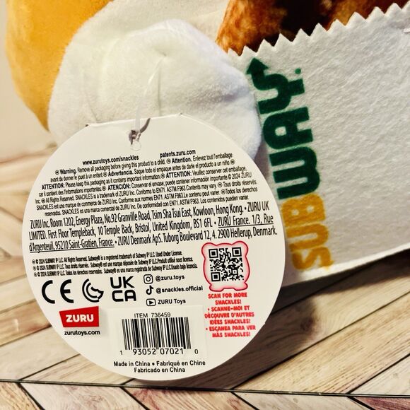 Snackles Shaun Corgi 8" Plush Subway Cookie Zuru Series 2 Chocolate Chip 2024 - Picture 9 of 9